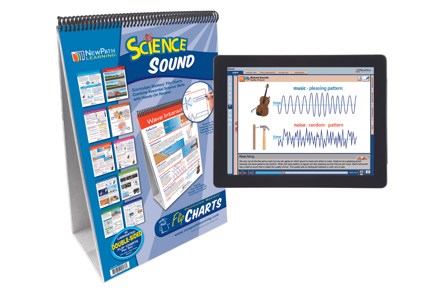 NewPath Learning Sound Flip Chart Set With Online Multimedia Lesson – Arbor  Scientific