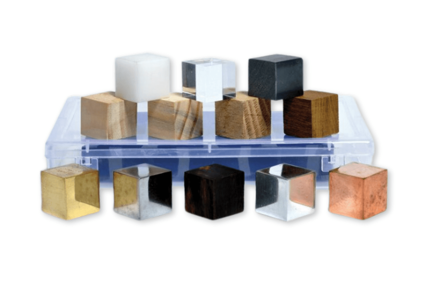 Arbor Scientific Density Cube Set of 12 with Storage Box