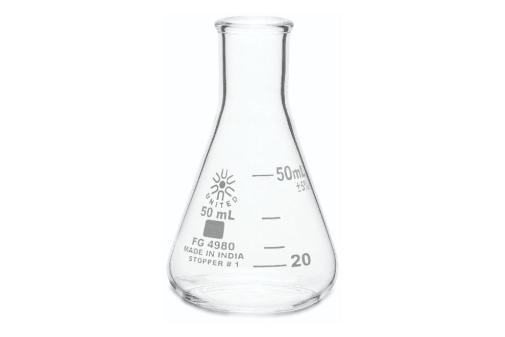 Erlenmeyer Flask, 50 mL, 12 Pack – Arbor Scientific