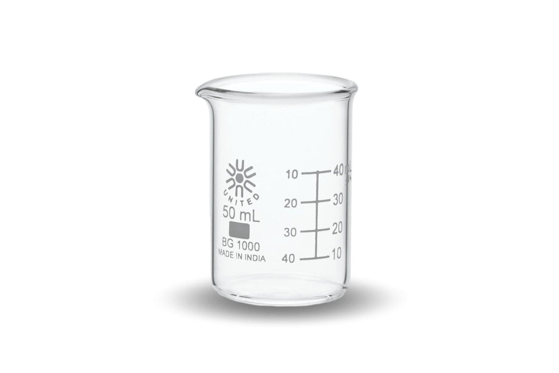 Beakers Low Form Borosilicate Glass 50 Ml 12 Pack Arbor Scientific 1946